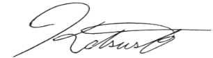 Principal signature